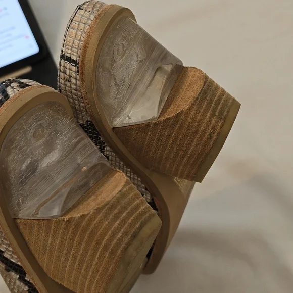 Jeffrey Campbell Snake Print Mules - Picture 4 of 9